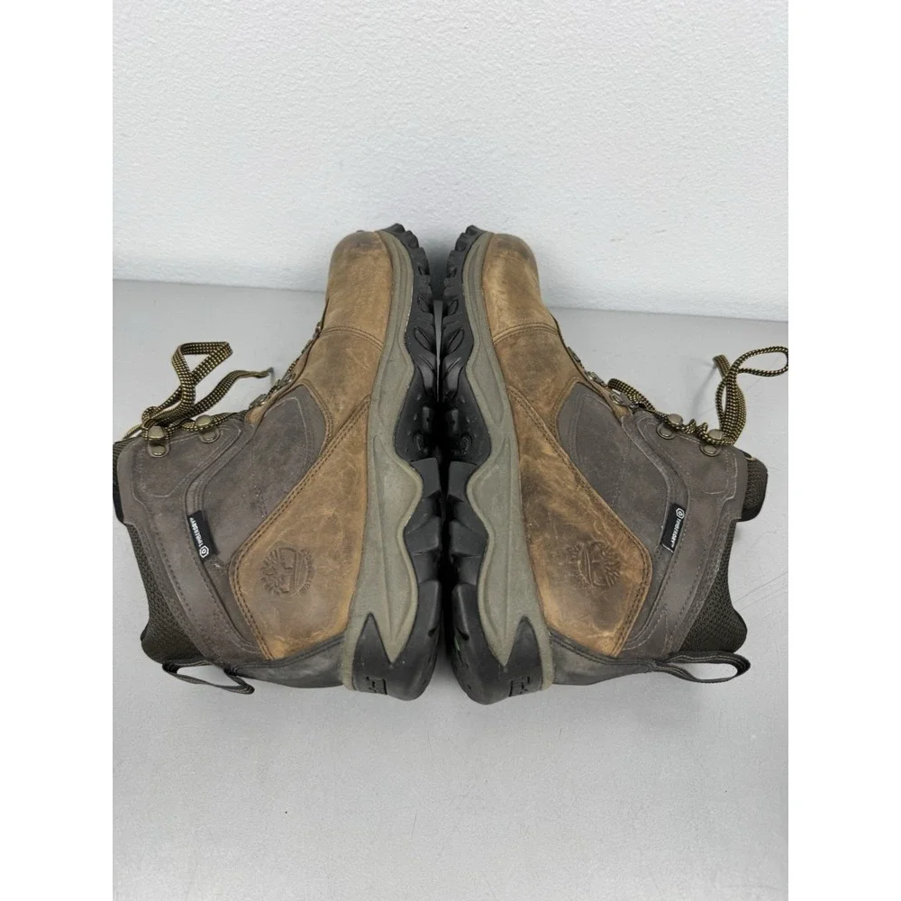 Timberland Mt. Maddsen Boots Mens 12 Brown Leather Mid Waterproof Hiking 2730R
